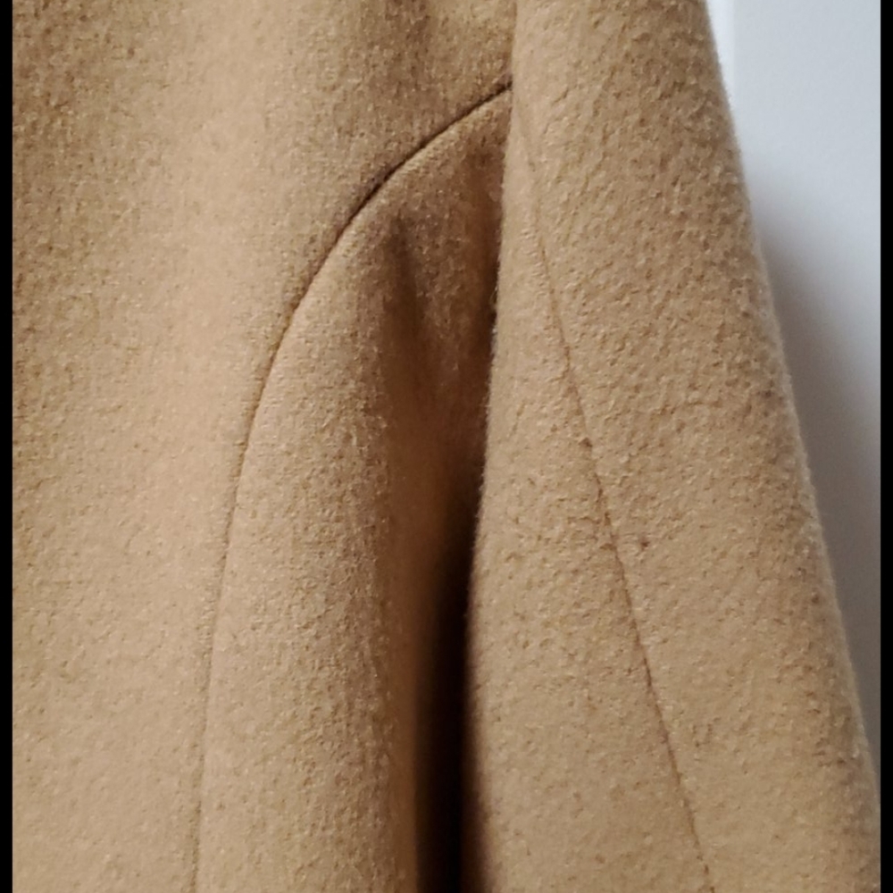 Wool Camel Pea Coat - Picture 11 of 13